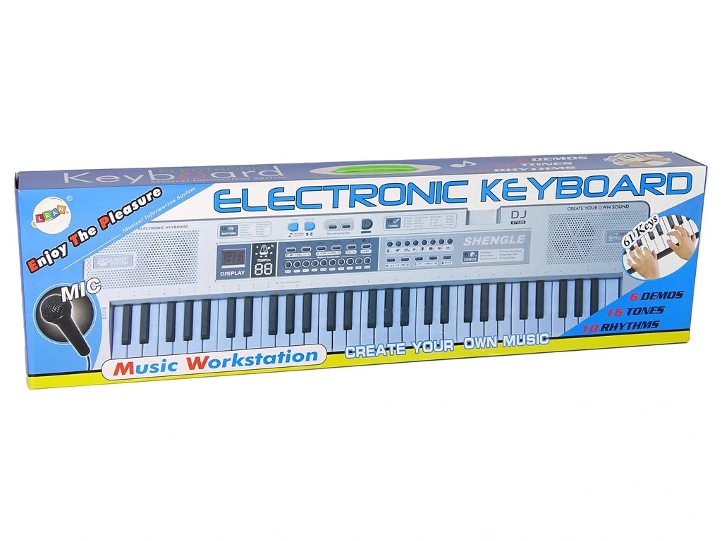 detský keyboard s mikrofónom